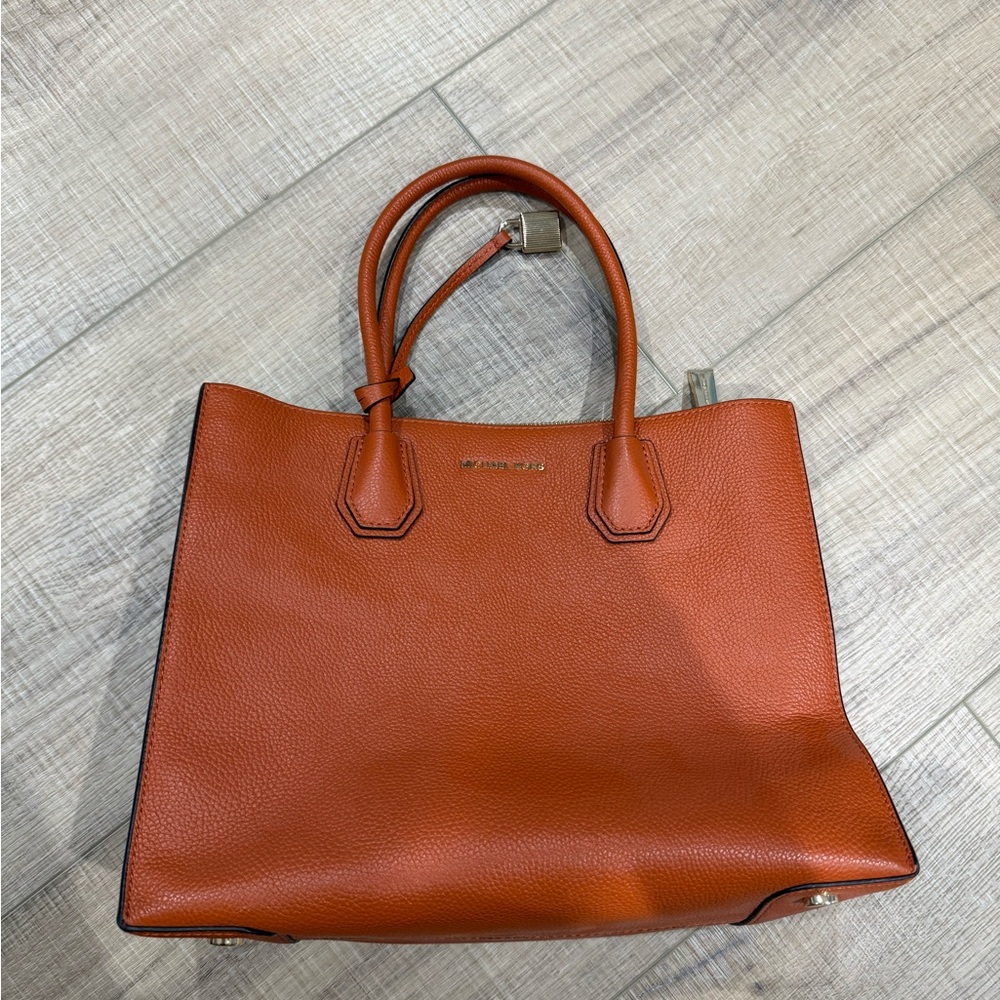 Michael Kors Burnt Orange Leather Tote